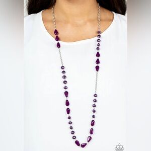 Paparazzi Jewelry - Juicy Gossip Purple Necklace - Vintage